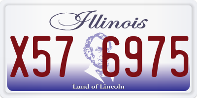 IL license plate X576975