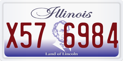 IL license plate X576984