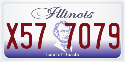 IL license plate X577079