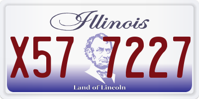 IL license plate X577227