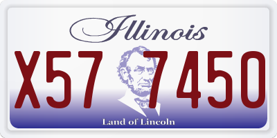 IL license plate X577450