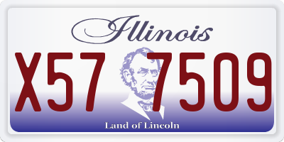 IL license plate X577509