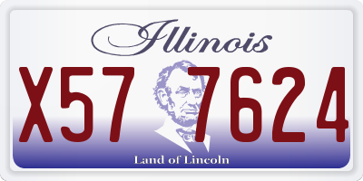 IL license plate X577624