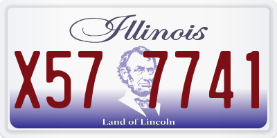 IL license plate X577741