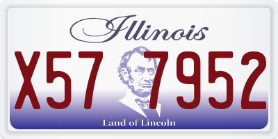 IL license plate X577952