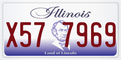 IL license plate X577969