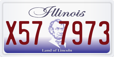 IL license plate X577973