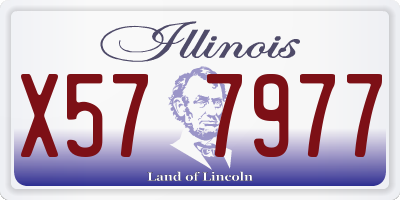IL license plate X577977