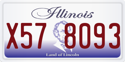 IL license plate X578093