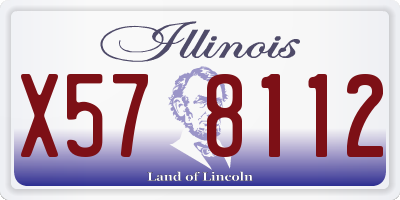 IL license plate X578112