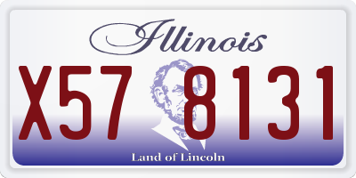 IL license plate X578131