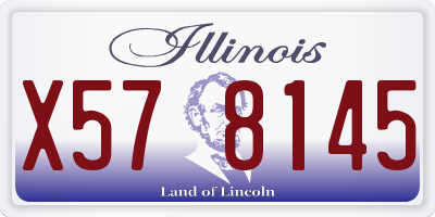IL license plate X578145