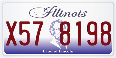 IL license plate X578198