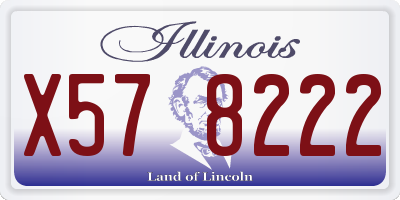 IL license plate X578222