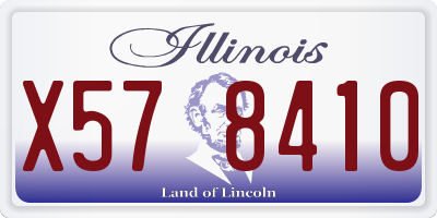 IL license plate X578410