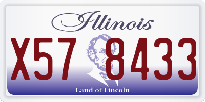 IL license plate X578433