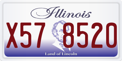 IL license plate X578520