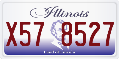 IL license plate X578527