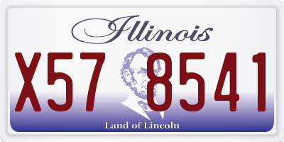 IL license plate X578541
