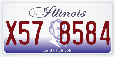 IL license plate X578584