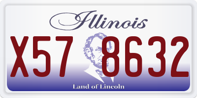 IL license plate X578632