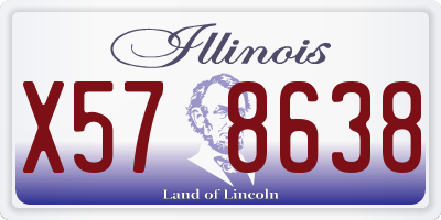 IL license plate X578638
