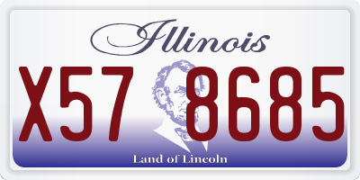 IL license plate X578685