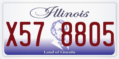 IL license plate X578805
