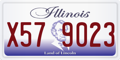 IL license plate X579023