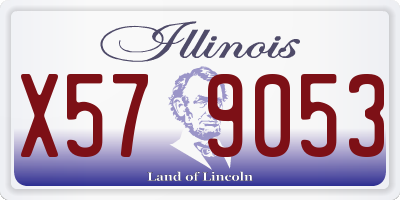 IL license plate X579053
