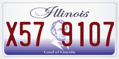 IL license plate X579107