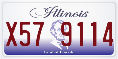 IL license plate X579114