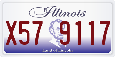 IL license plate X579117