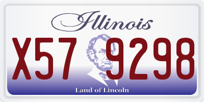 IL license plate X579298