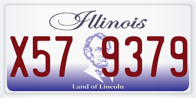 IL license plate X579379