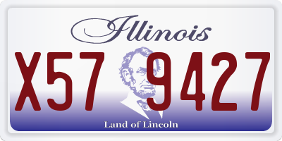 IL license plate X579427