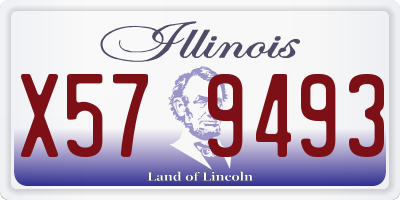 IL license plate X579493
