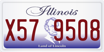 IL license plate X579508