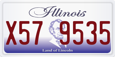 IL license plate X579535