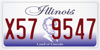 IL license plate X579547
