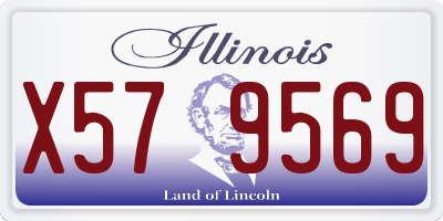 IL license plate X579569