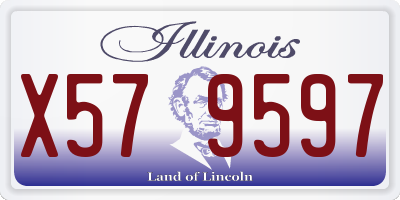 IL license plate X579597