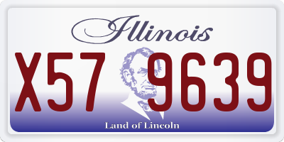 IL license plate X579639