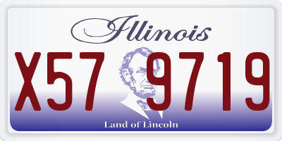 IL license plate X579719