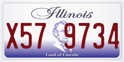 IL license plate X579734