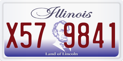 IL license plate X579841