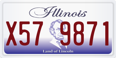 IL license plate X579871