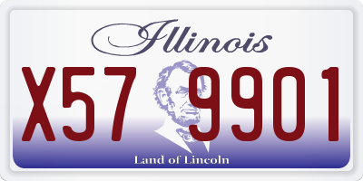 IL license plate X579901