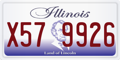 IL license plate X579926