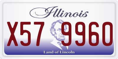 IL license plate X579960